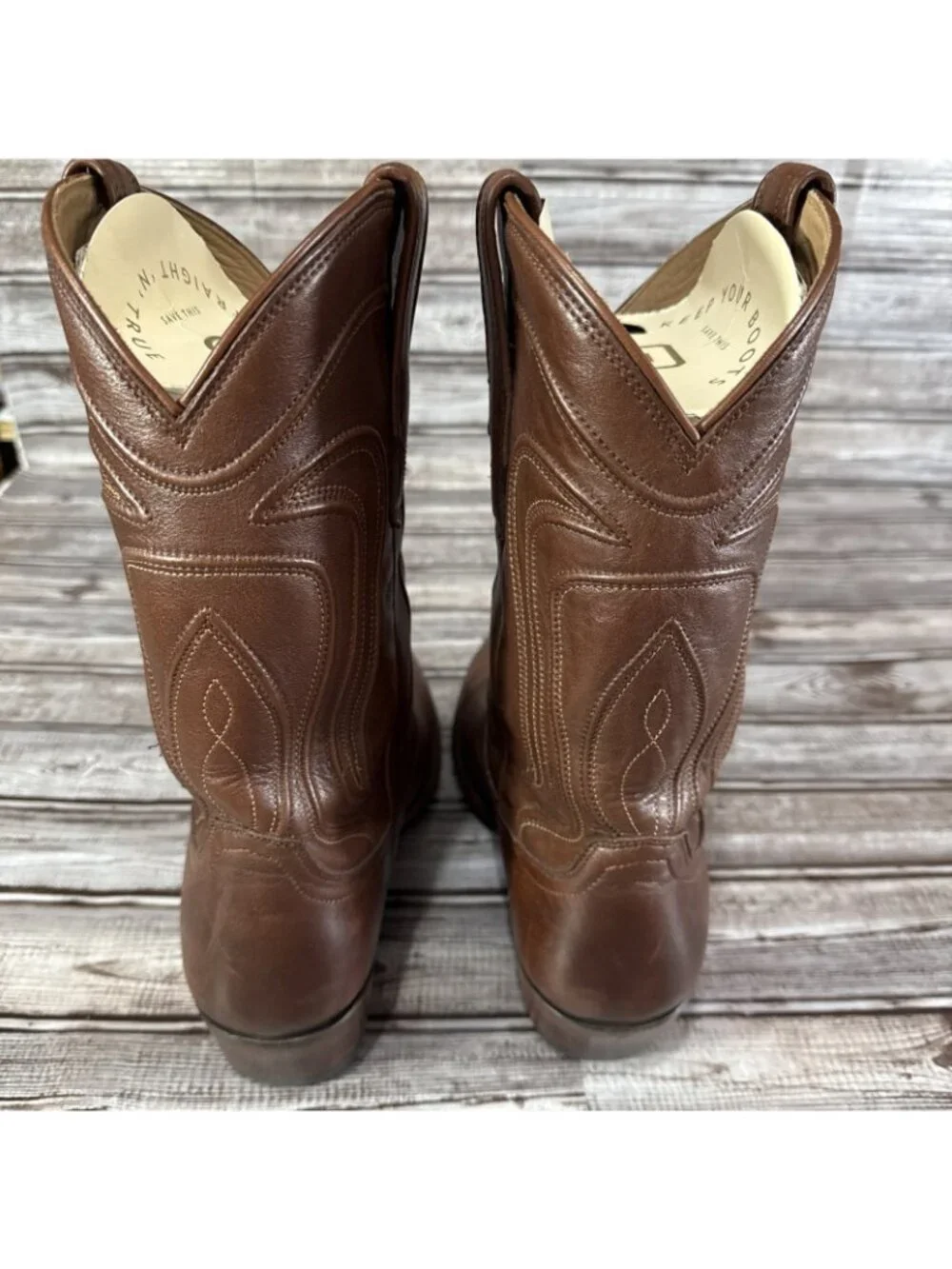 Tecovas The Cartwright Cowboy Boots Size 10.5 D color Bourbon Calf 90519